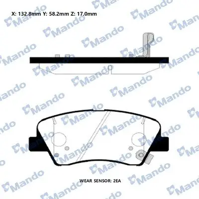 Hyundai Accent Blue 11 > Elantra 11 > i30 12 > 18 i20 14 > 16 Elantra 16 > Kia Rio 11 > 17 > Ceed 12 > 18 Niro 16 > Ön Fren Balatası