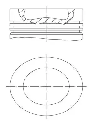 Piston 81,00 mm (Std) T6 / Crafter / Chxb / Cxfa / Cxgb / Cxha / Dawa / Dasa 2.0 TDI 16 >