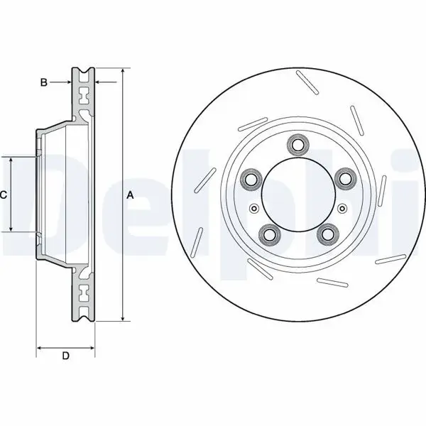 Disk Arka Sağ (Ad) 10-Panamera Kaplamalı (Kutu&Fıyat:Tek) (Ø=330)