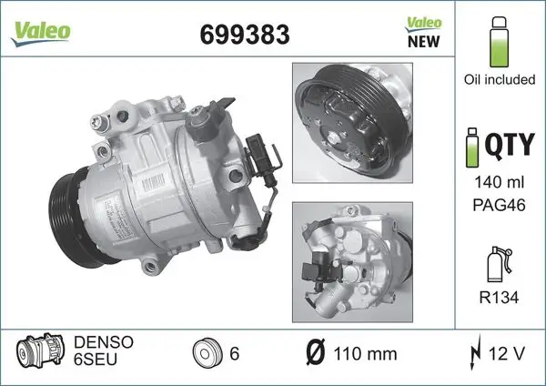 Klima Kompresörü (Volkswagen Polo 02 Amf Bby Bky