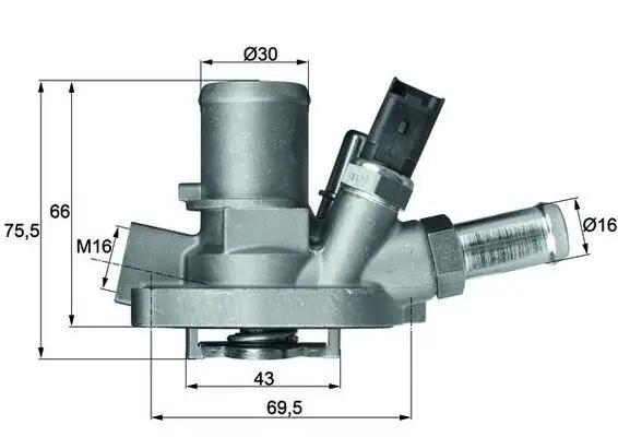 Termostat 80°C 08-Linea-G.Punto-Bravo 1.4T-Jet
