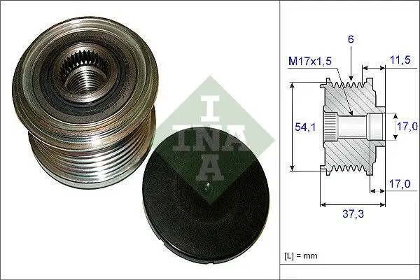 Alternatör Kasnağı 08-Prt-Exrt-Sct-Jpy-407-C4-C5-C8-Brl 1.6Hdi-2.0Hdi For:Mitsubishi