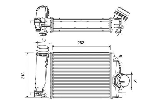 Turbo Radyatörü (Intercooler) 16-Megane.IV-Grand Scenic-Kadjar 1.5 DCI *K9k*