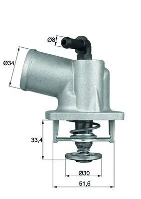 Termostat 92°C Astra.G-Corsa.C 1.4-1.6 16V *Z14xe-Z16xe*