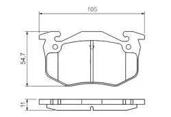 Disk Balata Arka (Peugeot: 106 / Peugeot: 205 / Peugeot: 206 / Peugeot: 306)