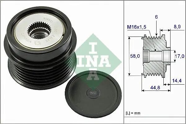 Alternatör Kasnağı (Hyundai: 1.4 1.6 i20 08-15 i30 11- / Kia: 1.4 1.6 Carens Ceed Soul Rio)