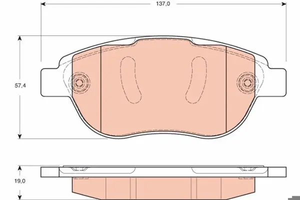 Ön Fren Balatası Citroen C3 II C4 Xsara Berlingo 00-Peugeot 1007 207 307 206 00-Fiat Doblo 06-Geely Emgrand Ec7 09-13