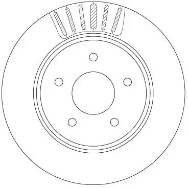Fren Diski Arka Havalandırmalı 292 mm 5 Bijon (Nissan Xtrail (T32) 14-/ Renault Kaleos II 16 -)
