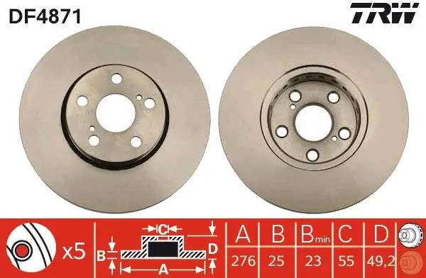 Disk On 00-Avensis (T22)