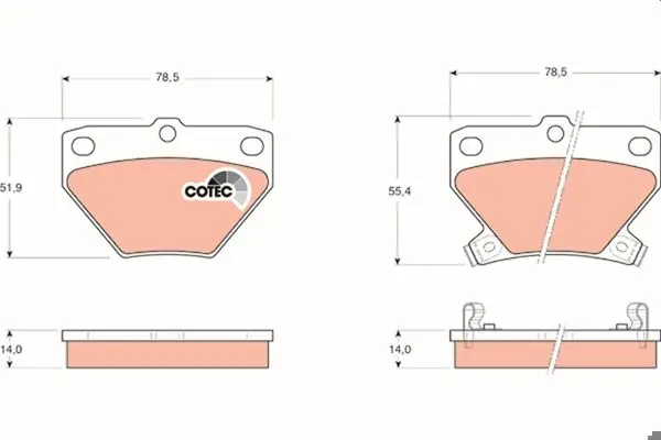 Fren Balata Arka Corolla Verso 01-04 Yaris 99 -