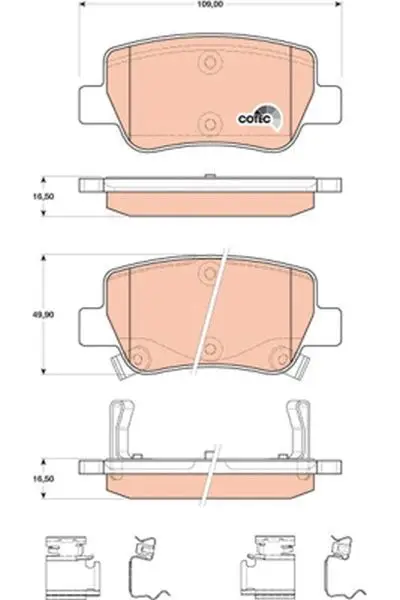 Balata Fren Arka-(Toyota Avensis 09 / 12)