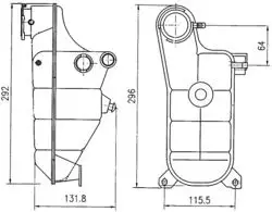 Radyatör Yedek Su Deposu W124