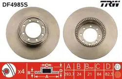 Arka Fren Disk Aynası Havalı Daily II 09 / 02-Daily III 05 / 06-Tasıma Kapasıtesı: 3450 / 3950 Kg