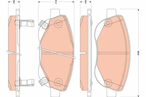 Ön Fren Balatası Avensis 2,2 D4d 2009 2013 Verso 2.0 D4d 2010 -