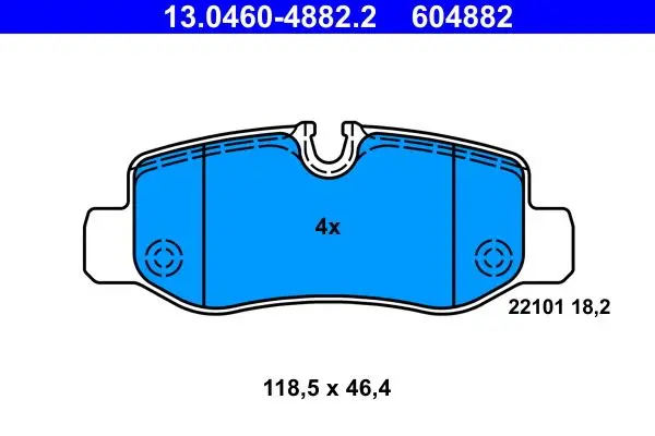 Fren Balatası Arka V-Class W447 14 > Vito W447 14 >