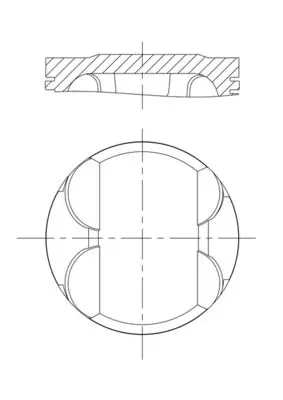Piston + Segman 80 mm M52