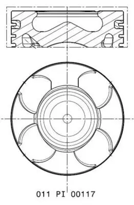 Piston + Segman (Adet) Std 12-Combo 1.3 CDTI A13fd 69.6