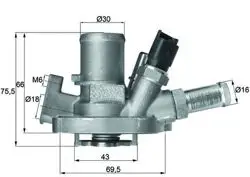 Termostat Metal Gövdelı Müsürlü