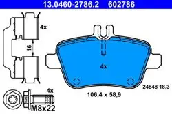 Fren Balatası Arka X156 13 > W176 12 > 18 W246 11 > 18 C117 13 > 19 R172 11 >