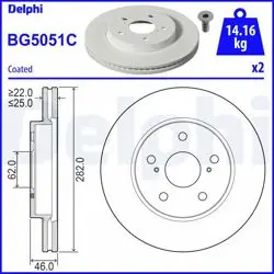 Fren Diski (Çiftli Paket)-Boyalı, Delikli