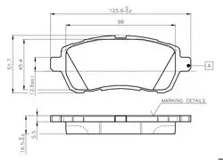 Ön Fren Balatası Fiesta VI 08 > Mazda II 1.3 1.5 08 >