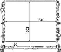 / M.Benz W447 Vito-W213-W222 Su Radyatörü A0995008800