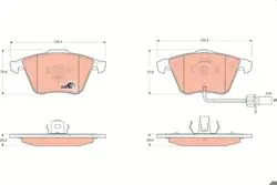 Ön Fren Balatası-Kablolu-210mm (Audi A6 05-11)