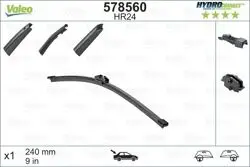 Silgi Süpürgesi Arka Tek 24Cm 12-A-Seri (W176)