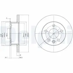 Ön Fren Diski-239×20 4×100 (VW Golf 75-98 Passat 81-88 Polo 82-94 Polo CLS 97-02)