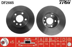 Fren Diski Ön Düz 282 mm 15 Jant VW Transporter 91-96