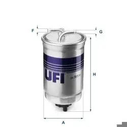 Mazot Filtresi VW Golf 77-98 Lt 83-96 Passat 81-97 Polo 82-94 Transporter 95-04