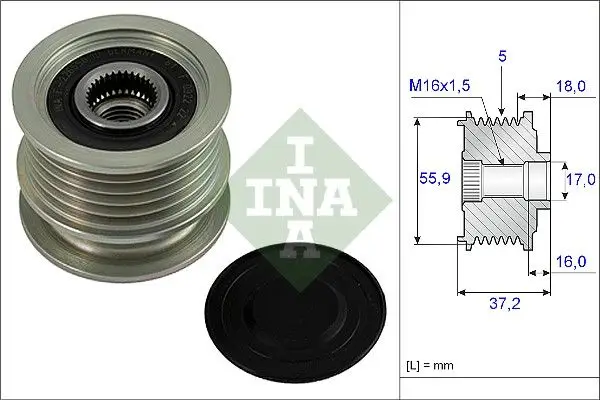 Al.Ternator Gergi Rulmanı Al.Ternator Kasnağı Polo-Felicia-Ibiza 1.7 Sdı-1.9 D Aef-Aku