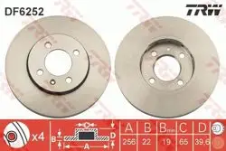 Fren Diski Ön (5D 256mm) Seat Mıı Skoda Citigo Wv Up 12 -