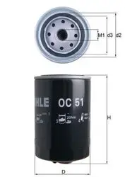 Yağ Filtresi Caddy II 95-04 Golf 83-99 Jetta 80-91 Passat 80-96 Polo 86-99 Lt35 82-96