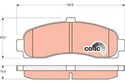 Fren Balatası Ön (120mm) Micra II 92-03 (Tamir Takım Kit) (Fırsat)