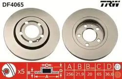 Fren Diski Arka (5D 256mm) Golf IV Bora Polo 98 -