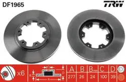 Fren Diski Ön (6D 277mm) Terrano 87 -