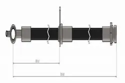 Ön Fren Hortumu 510mm Sağ Peugeot P107 05 -