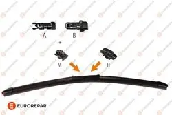Erp Silecek Süpürgesi Ön (530 mm) Volkswagen Golf IV Bora Mercedes W164 Ford Transit Mondeo Citroen C4 Aırcros C-Crosser Peugeot P4007 P4008