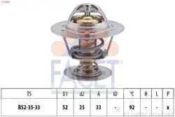 Termostat 88C Ford Focus 18Tdcı Mondeo 18Td