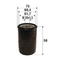 Yağ Filtresi Alfa Romeo 147 1.9 JTD