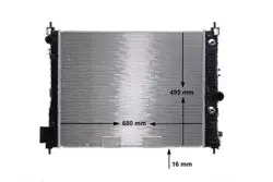 / Su Radyatörü (Opel Mokka 1.4-1.6 12-Mokka X 1.4-1.6 CDTI 12 -) At