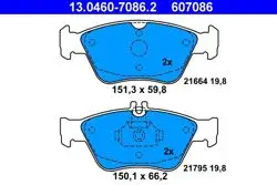 Fren Balatası Ön W202 95 > 00 S202 97 > 01 C208 97 > 00 W210 95 > 00 S210 99 > 03 C140 92 > 99 R170 00 > 04