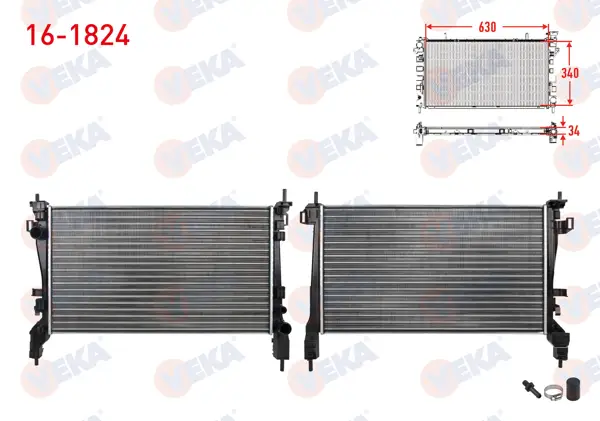 Su Radyatörü Mekanik Fiat Fiorino (225) 1.3 Mjt M-T 2007 -