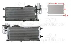 Klima Radyatörü 594X261x18 Opel Corsa C Combo C 1.7Dtı 00 >