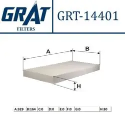 Kabin Filtresi Kanatsız (Opel:Combo 01-Corsa C 00-Vectra C 02-Tigra 04-Sıgnum 1.4-1.6-1.8-16V-2.0Dtı 03 -)