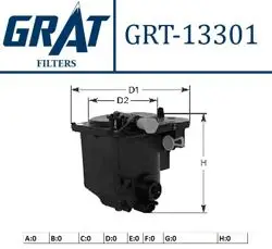 Mazot Filtresi (Ford: Focus 1.6Tdcı 04-Fiesta 1.6Tdcı 01-12) (Peugeot: 206-207-307-308-407 / Citroen: C3-C4)
