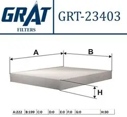 Kabin Filtresi-(Honda: Civic 96 > 00 / CRV 97 > 01 Rover: 400 96 > 00 Mitsubishi: Lancer 09 > / Asx 09 > / Outlander 09 > / D-Max 14 > 2.5 / D-Max 14-2.5) Tekli