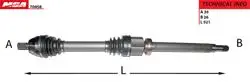 Aks Komple Sağ (Manuel Şanz) (Ford: Focus Cmax 1.6 TDCI 03-11) / Volvo (S40-V50) (D4164t)