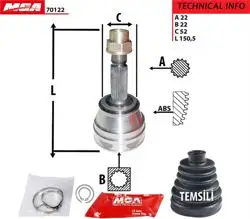 Aks Kafası Dıs-(Fiat: Palio 1.6 16V Abssız) 22×22×52
